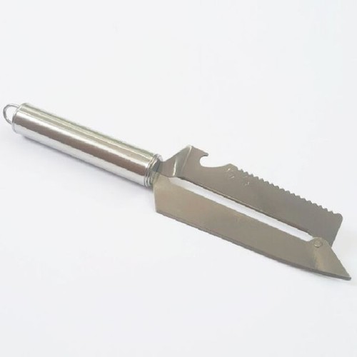 Dao bào inox chuyên gọt rau củ không gỉ, an toàn. Dao bào siêu bén có móc treo, kiêm dụng cụ mở hộp cao cấp tiện ích