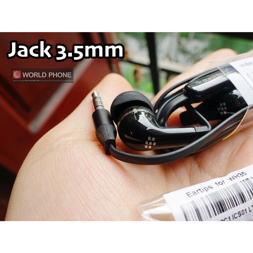 Tai nghe Blackberry BB Key2 LE, BB Motion zin bóc hộp phụ kiện