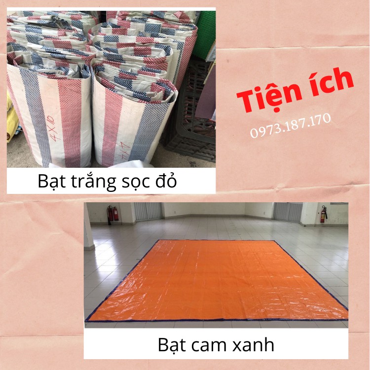 Bạt che mưa nắng làm bể bơi cắm trại đặt theo kích thước miễn phí may tai bấm khoen