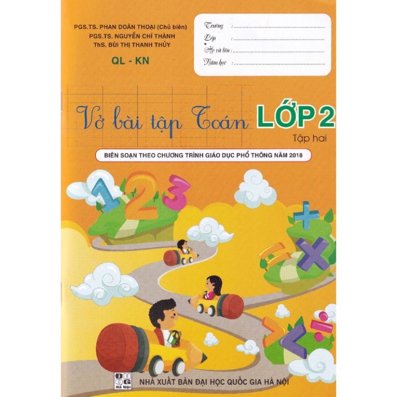 Sách - Vở Bài Tập Toán Lớp 2 Tập 2