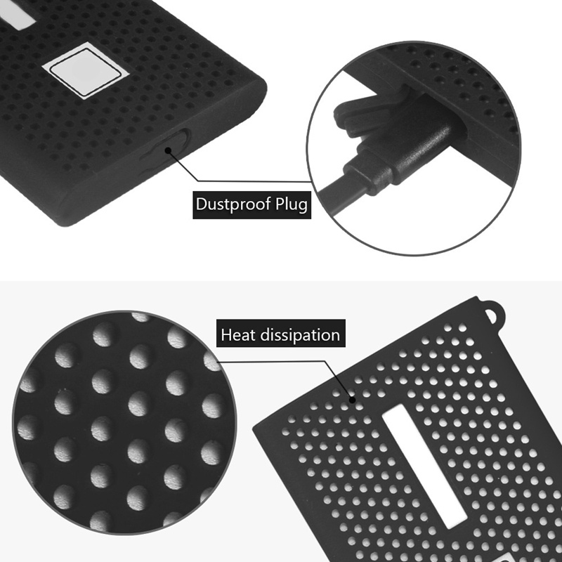 Hộp ổ cứng SSD Samsung T7 Press bằng silicone bảo vệ chuyên dụng