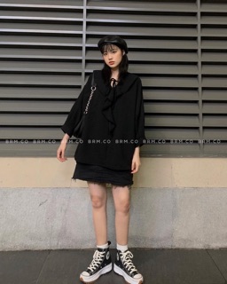 ÁO CỔ BÈO BUỘC DÂY