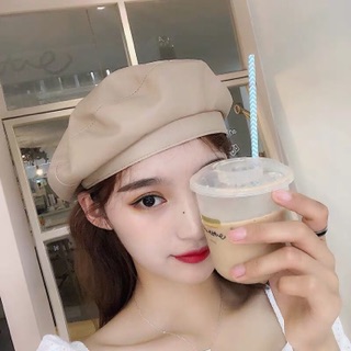Mũ berer da trơn đơn giản - Khăn turban