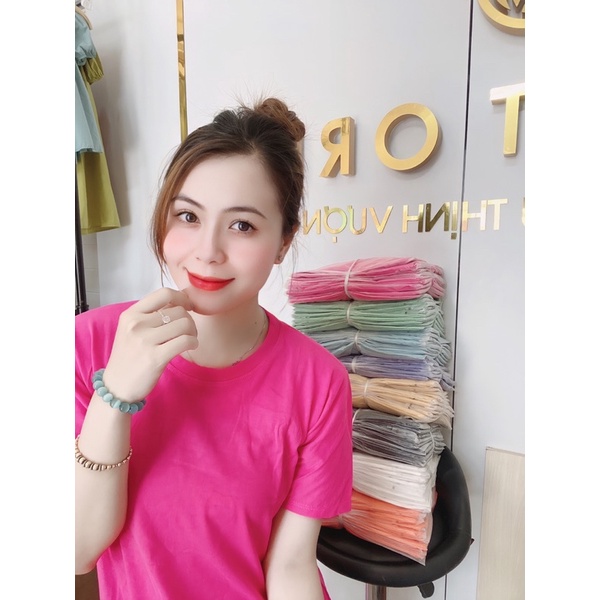 ÁO THUN GIẤY CỔ TRÒN