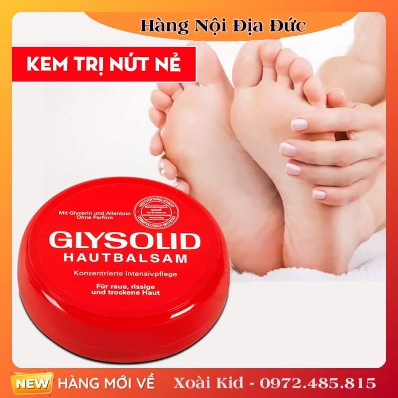 [Hàng nội địa Đức] Kem nẻ Glysolid giúp dưỡng ẩm tay, chân