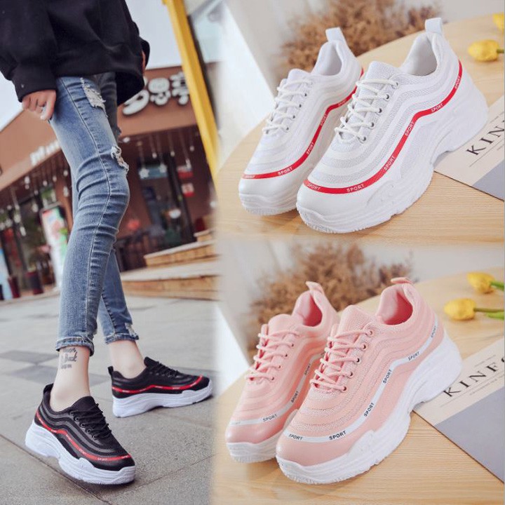 Giày sneaker nữ tăng chiều cao