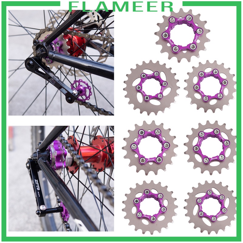 Steel Single Speed Cassette Cog MTB Fixed Gear Bike Bicycle Adapter 10/11S HG Hub Freehub Freewheel Lockring Refit Parts Component