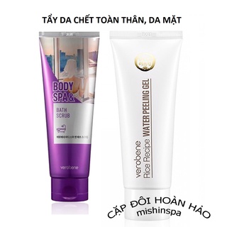 COMBO Tẩy  da chết toàn thân, Tẩy da chết da mặt