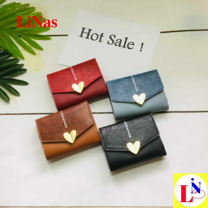 FreeShip Ví nữ cầm tay mini hình trái tim xinh xắn hàng cao cấp MT131