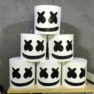 Mặt nạ hóa trang dj marshmello có đèn led ptiện lợi