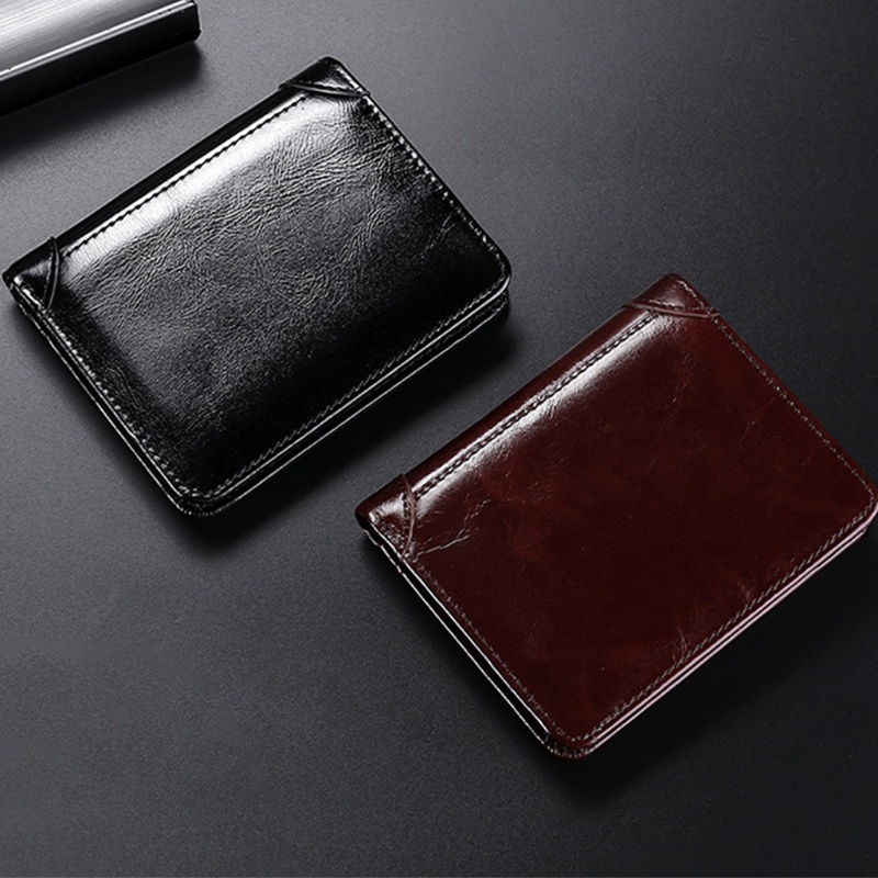 Ví Da Đựng Thẻ Tín Dụng Phong Cách Vintage Dành Cho Nam Giá Đỡ
