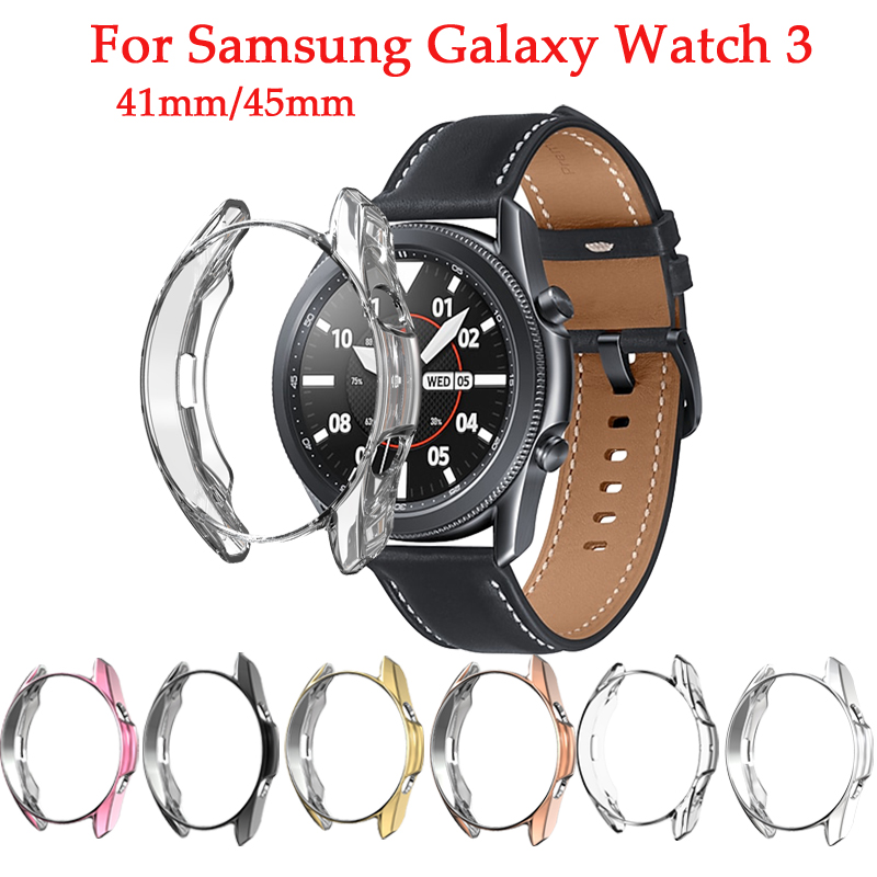 Vỏ Đồng Hồ Bảo Vệ Mạ Điện Cho Samsung Galaxy Watch 3 41mm 45mm  For Watch3