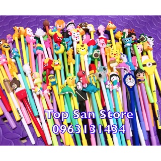 Combo 100 bút cute nổi mực đen (shop mix mẫu đều)