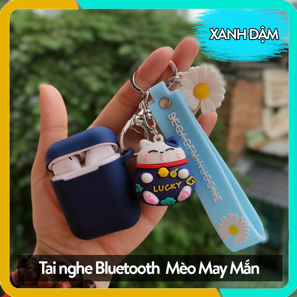 Tai Nghe Bluetooth Không Dây Tws i12 Hình Mèo May Mắn,Tương Thích Với Android/iOS