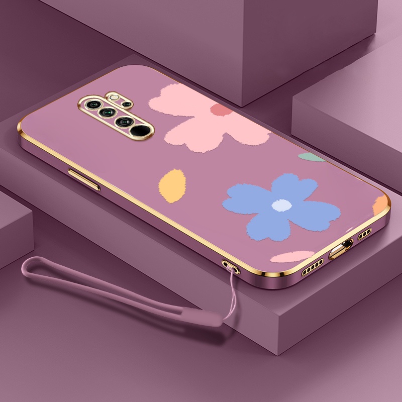 Ốp Điện Thoại TPU Silicone Mềm Mạ Điện Hình Hoa Đơn Giản Cho Xiaomi Redmi Note 8 Note 7 Note 8 Pro Note 7 Pro