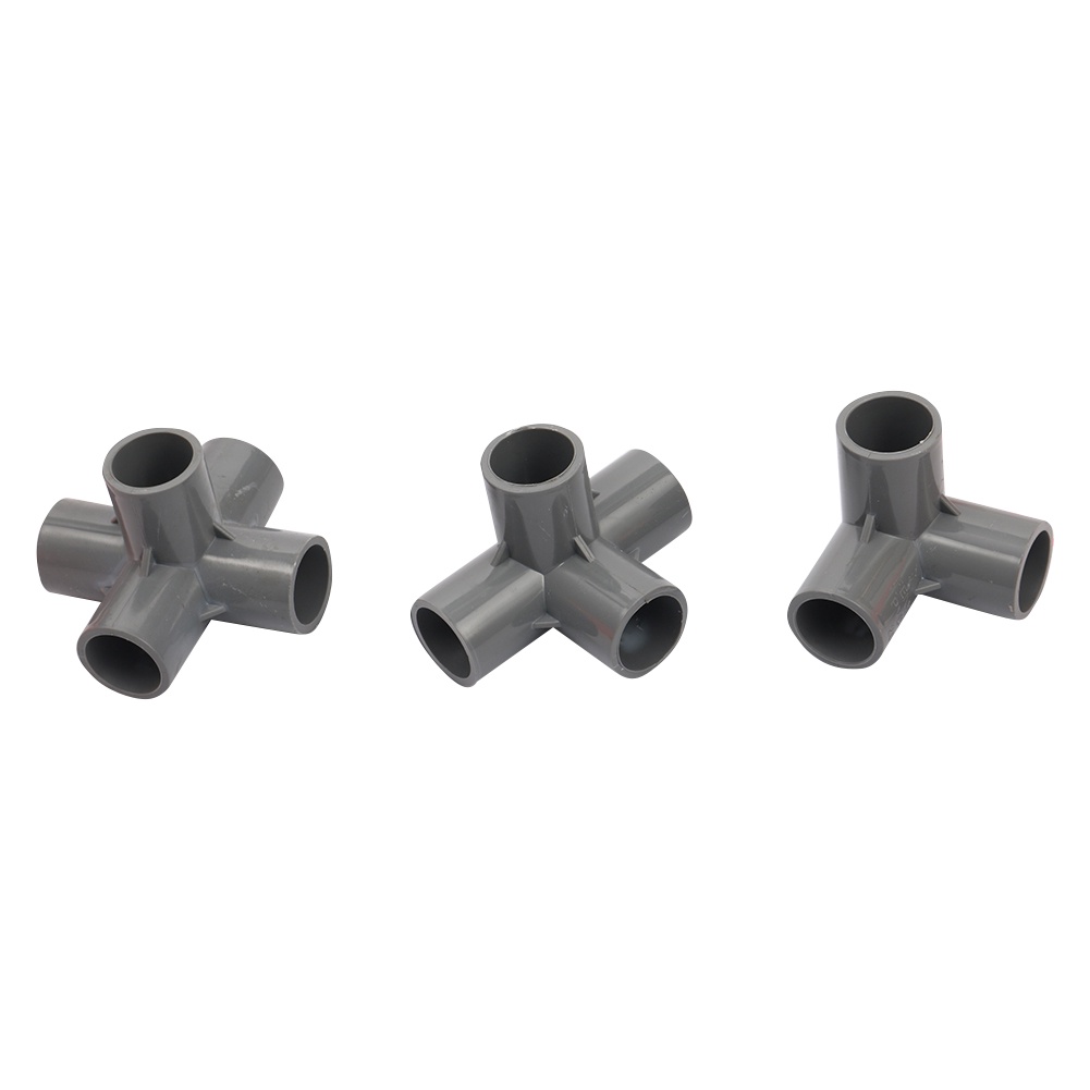 Set 2 Đầu Nối Ống Nước Tưới Vườn 3 Chiều 3 Chiều 20mm 4 Chiều Bằng pvc