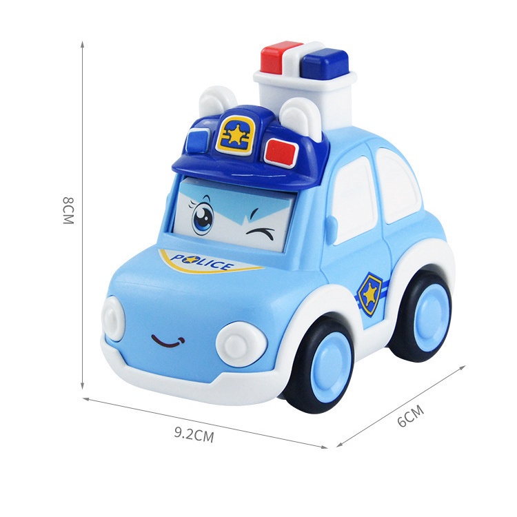 Ô tô đồ chơi xe cứu hộ Poli Car biểu đạt 3 nét mặt khác nhau chạy đà siêu dễ thương cho bé, quà tặng sinh nhật