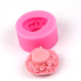 Khuôn silicon 4d làm rau câu làm bánh mẫu nón con gái baby kute