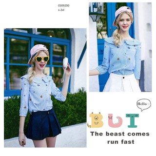[ hàng order]áo sơ mi trễ vai quảng châu