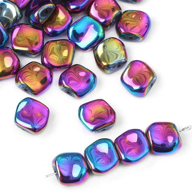 Bộ 20 Hạt Pha Lê Dùng Làm Trang Sức Thủ Công Kích Thước 12x11mm