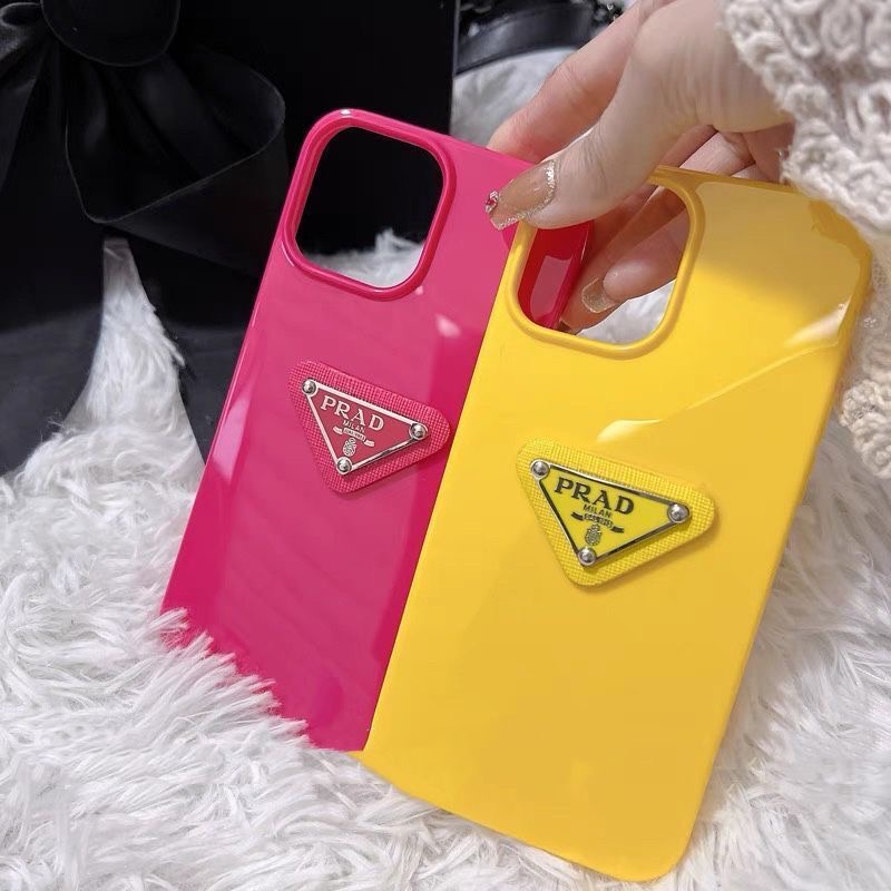 PRADA Ốp Điện Thoại Hình Hoa Hồng Vàng / Kẹo Cho iPhone X XS XR XS max 13Proax 11 11 pro 11 pro max 12 12 12 pro 12 pro max 14 max