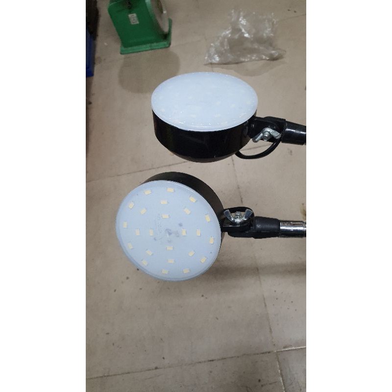 Đèn kỹ thuật 220v-12w đế từ gắn máy khoan bàn, phay, tiện TẶNG 3 CÂY THƯỚC 15CM, 20CM, 30CM BẰNG THÉP KHÔNG RỈ