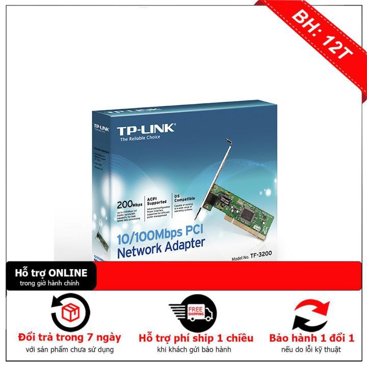 [BH12TH] [Mã ELFLASH3 hoàn 10K xu đơn 20K] Card LAN TP-Link 3200/3269 CTY