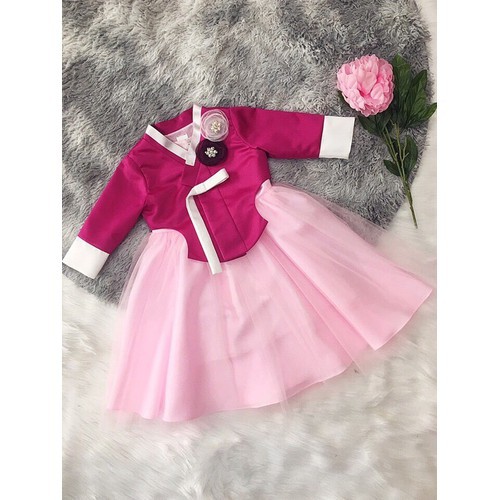 Đầm Hanbok cho bé yêu