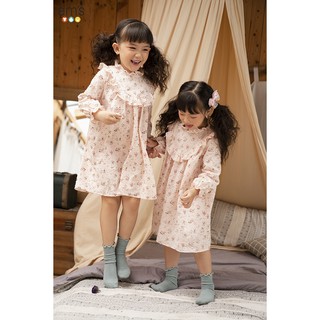 Váy bé gái hồng baby EM'S