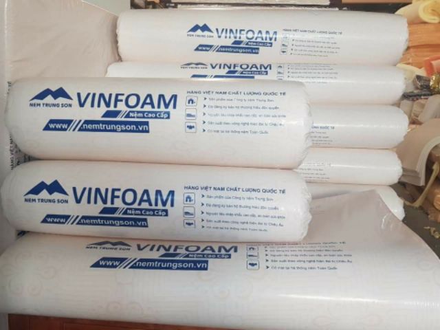 Nệm cao su vinfoam 1mx2mx10cm bảo hành 15 năm