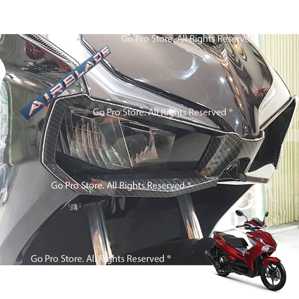 Ốp Viền Đèn Pha AIR BLADE 2023 Nhựa Xi