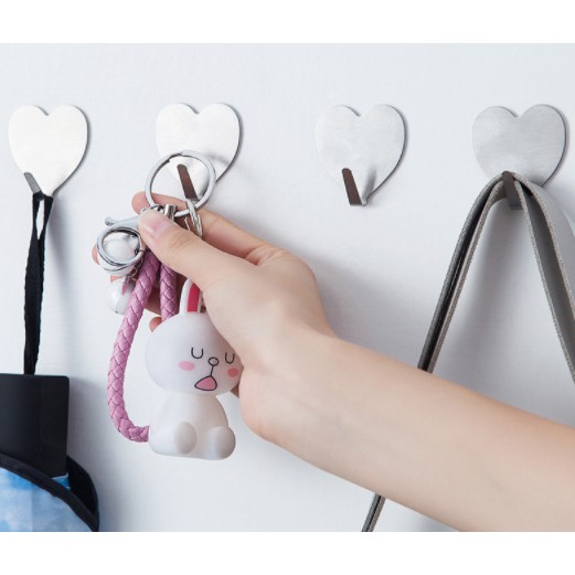 Kẹp trái tim MCT4 móc treo nhựa cute dễ thương