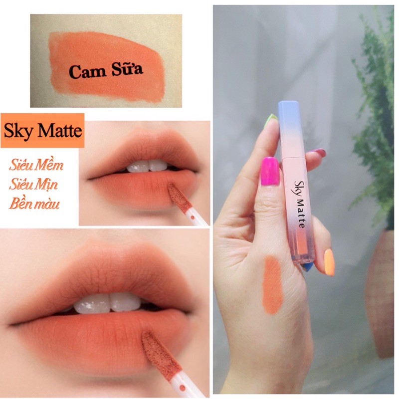 Son Kem Sky Matte Tặng kèm túi giấy siêu cưng