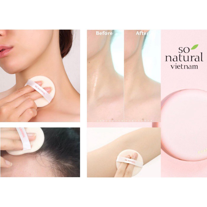 Phấn nách So Natural Peach Deo Pact Hàn Quốc Zuka Beauty hương đào khử mùi sáng vùng da dưới cánh tay