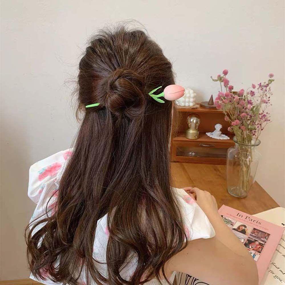 Kẹp Tóc Hoa Chignon 15H Nhiều Màu Thời Trang Mùa Hè Cho Nữ