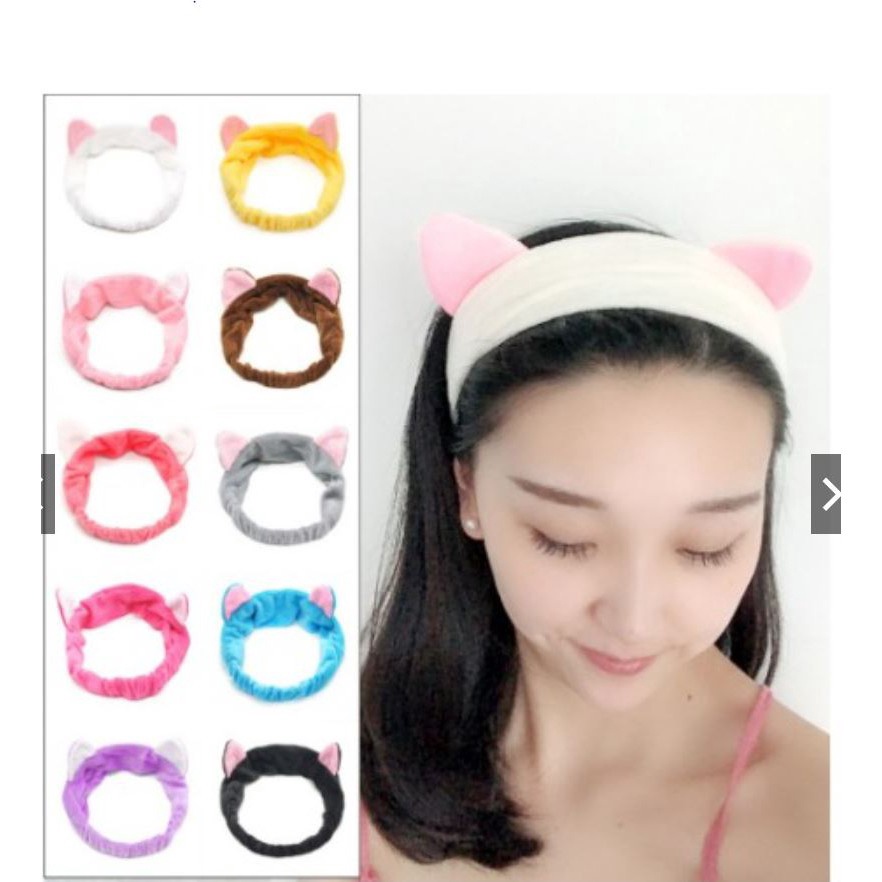 【kifli】Băng Đô Cài Tóc Hình Thú, Tai Thỏ, Tai Mèo, Hình Gấu, Cài Tóc Rửa Mặt Nam Nữ Phong Cách Hàn Quốc