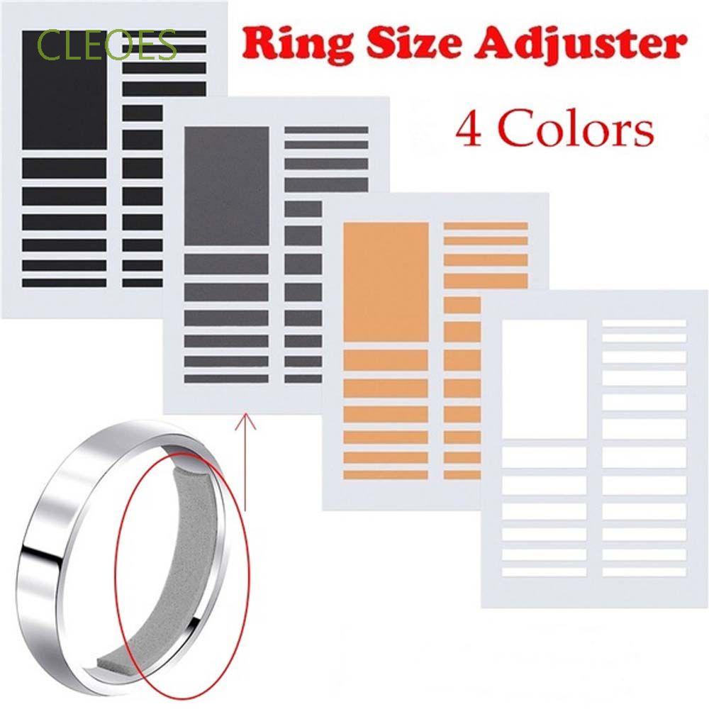 Bộ miếng dán 8 kích cỡ 4 màu sắc có thể điều chỉnh độ rộng của nhẫn dụng cụ chỉnh sửa cho đồ trang sức / nhiều màu