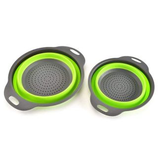 Set 2 rổ silicone gấp gọn