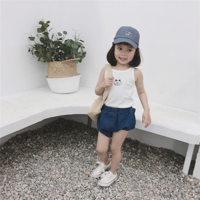 Set bộ bé gái quần chip