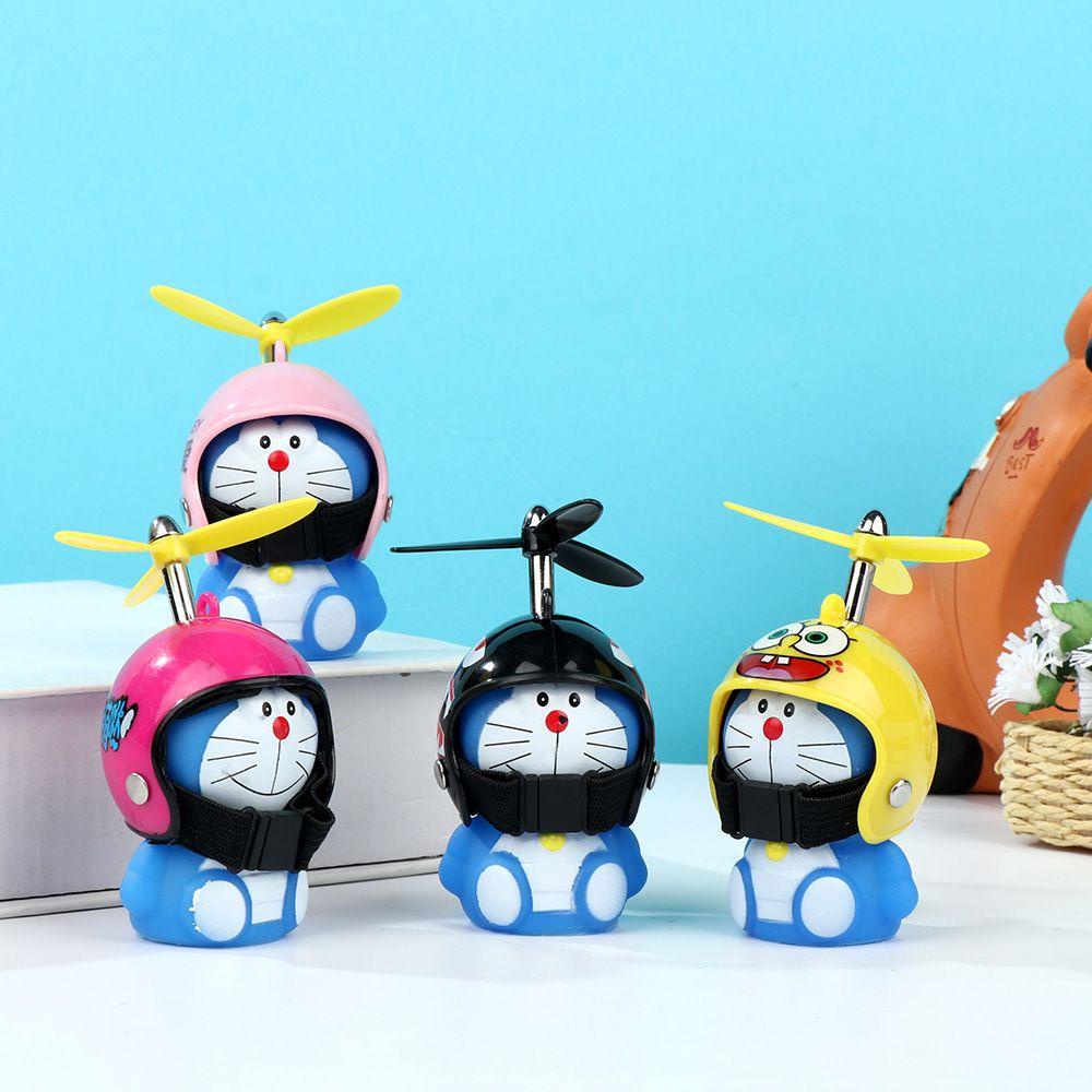 SHOUKEY Đèn Gắn Mũ Bảo Hiểm Hình Doraemon Đáng Yêu Cho Xe Đạp