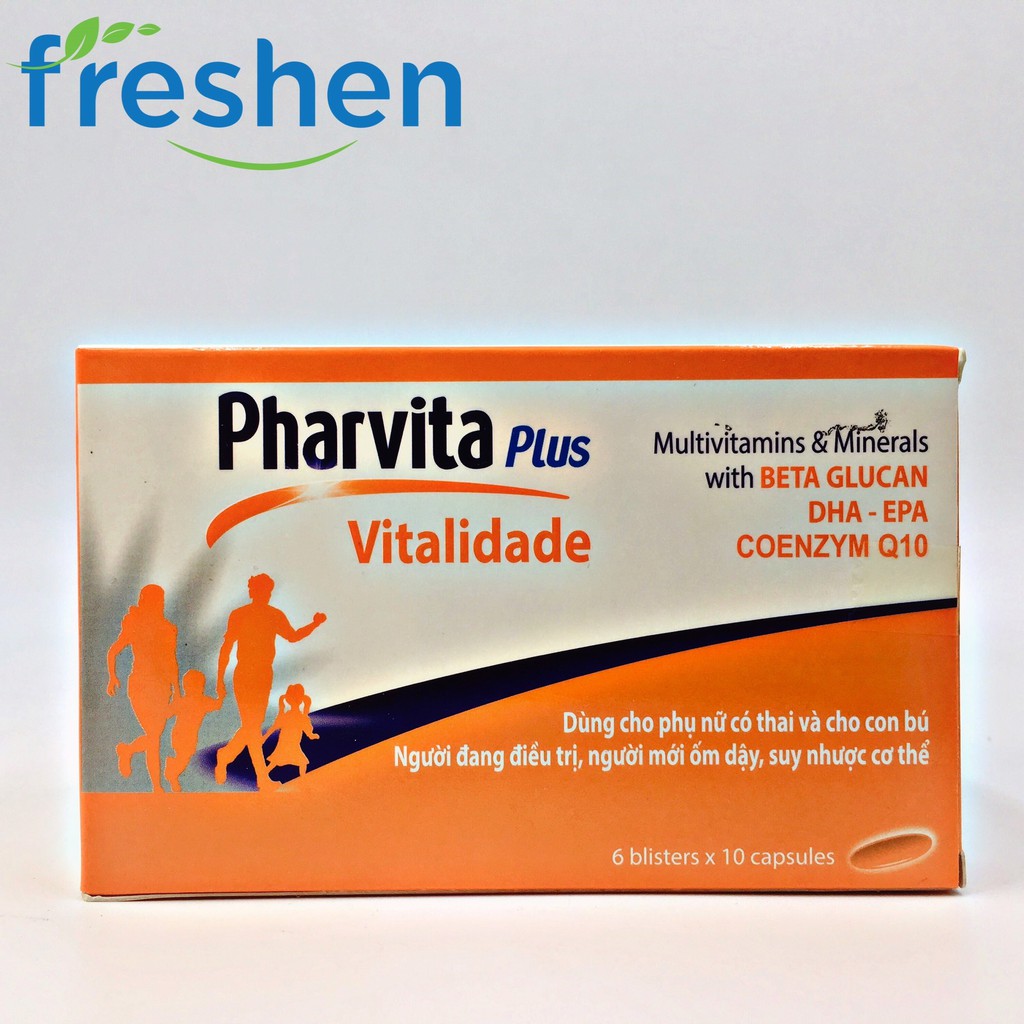 Pharvita Plus bổ sung vitamin và khoáng chất cho cơ thể tăng cường sức đề kháng 60 viên