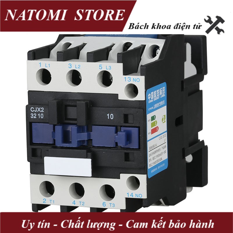 Khởi động từ AC contactor CJX2 3210/3201 220V 380V 32A -NATOMI Store