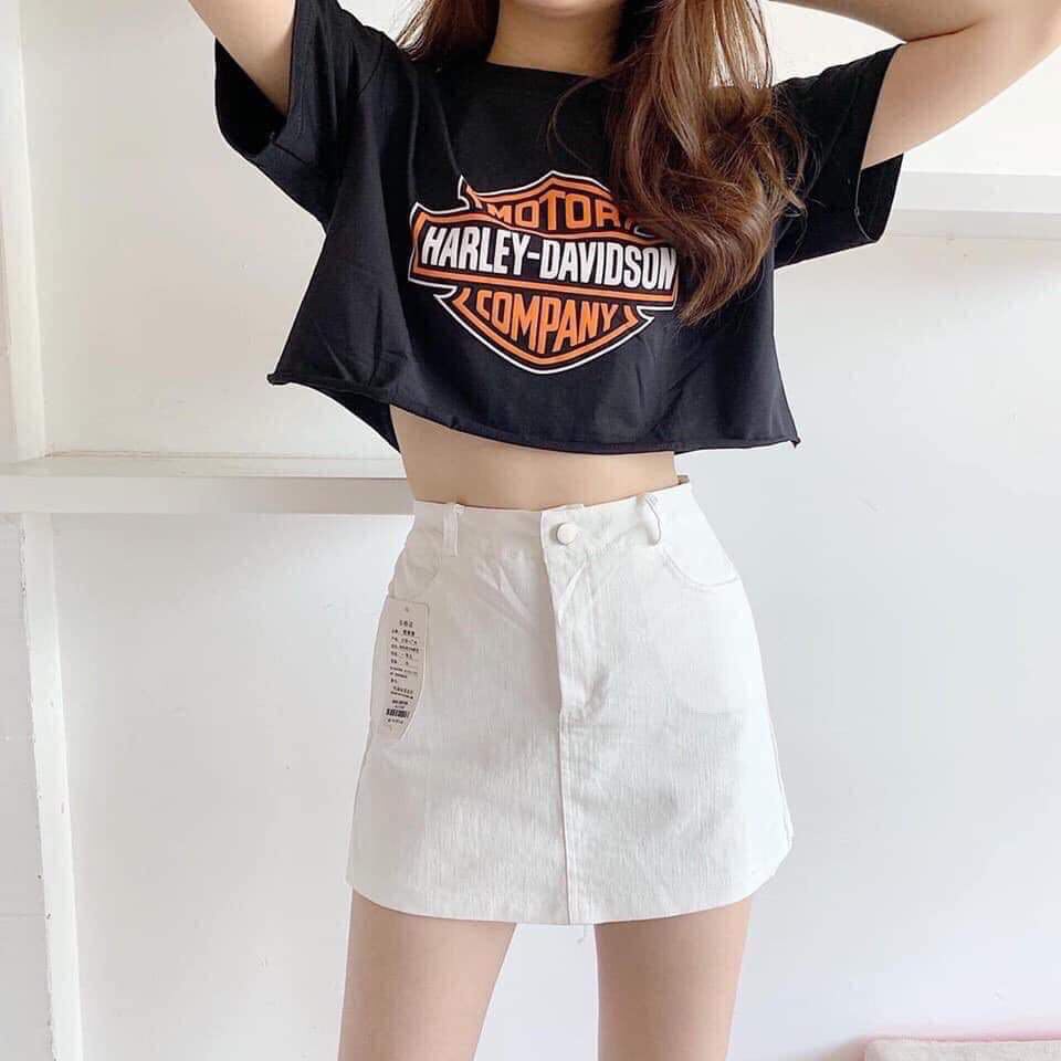 Sỉ Lẻ  - áo croptop rộng tay ngắn đi biển - Áo croptop nữ tay lỡ crt màu đen kiểu đẹp