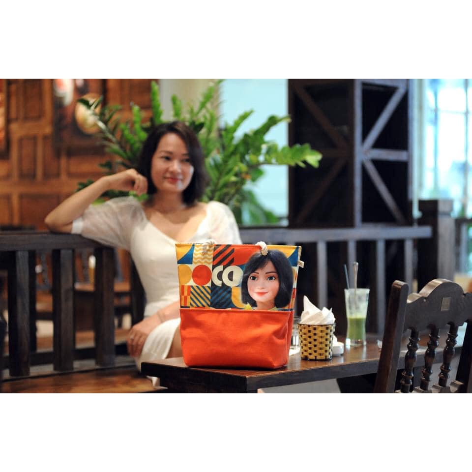 Túi Tote Vải Canvas In Hình Chân Dung Kymviet Craft, Thiết Kế Thời Trang, Đựng Đồ Đa Năng