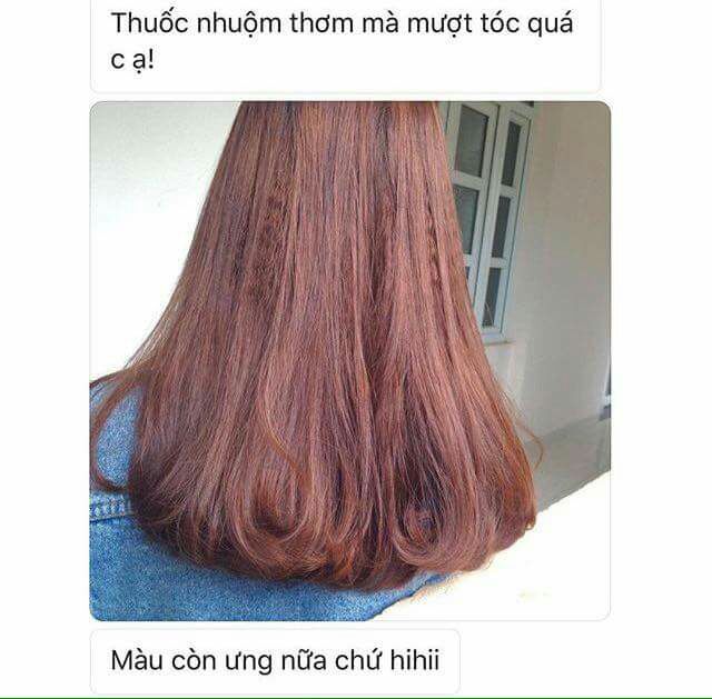 Thuốc nhuộm màu nâu hạt dẻ sữa tặng trợ dưỡng