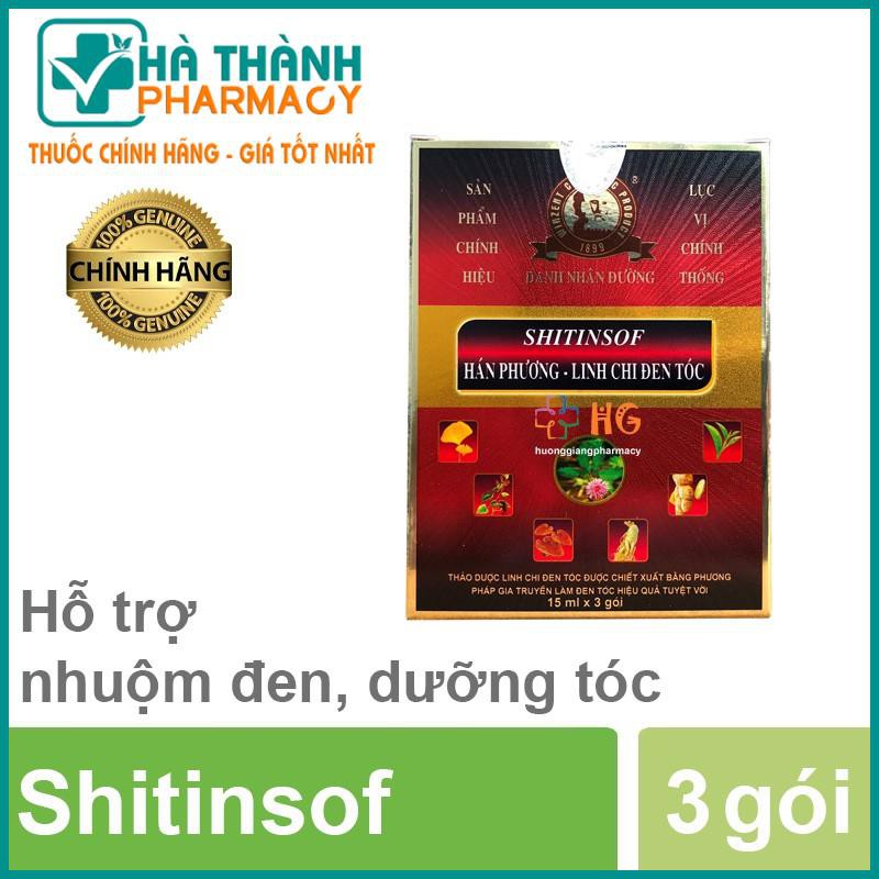 Dầu gội đen tóc Shitinsof Hán Phương Linh Chi (Hộp 3 gói)