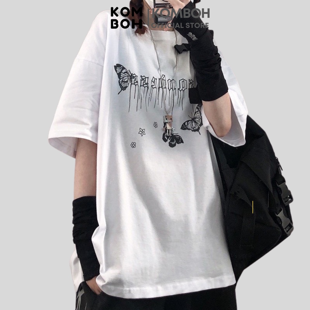 Áo thun tay lỡ form rộng unisex oversize, áo phông nam nữ đẹp ulzzang 229 KOMBOH A133