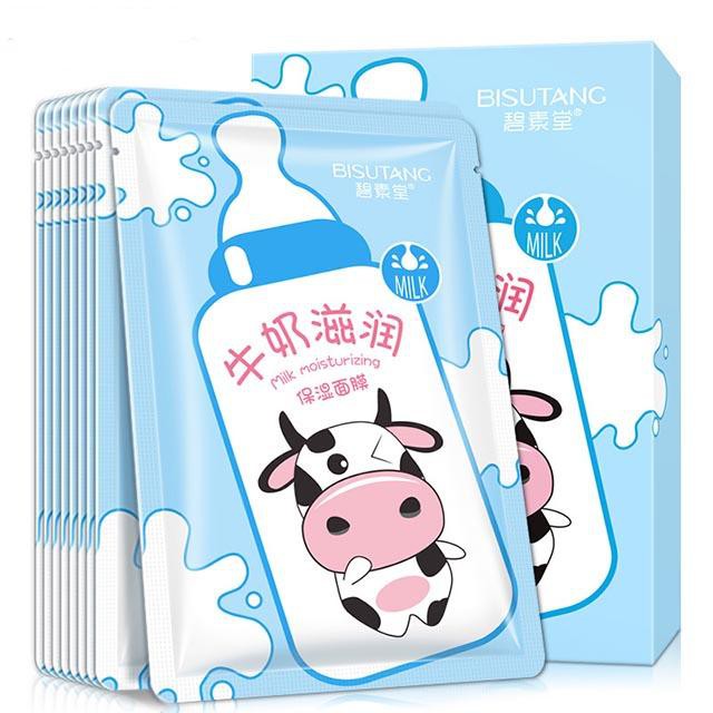 MẶT NẠ TINH CHẤT SỮA BÒ TƯƠI MILK MOISTURIZING MASK BISUTANG