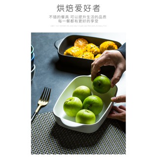 Khay sứ có quai phong cách BẮC ÂU