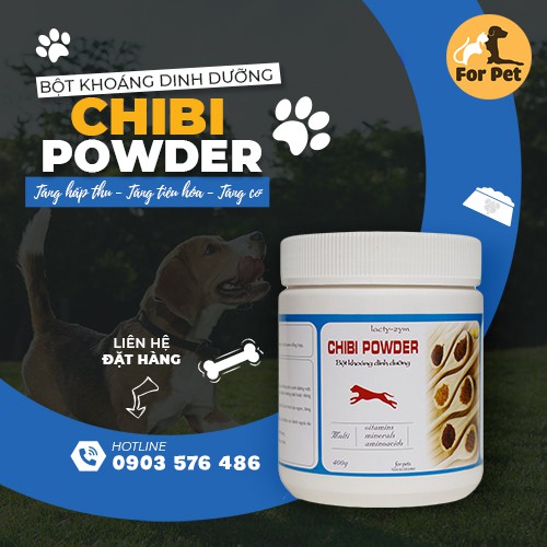 Bột khoáng Chibi Powder dinh dưỡng cho chó mèo